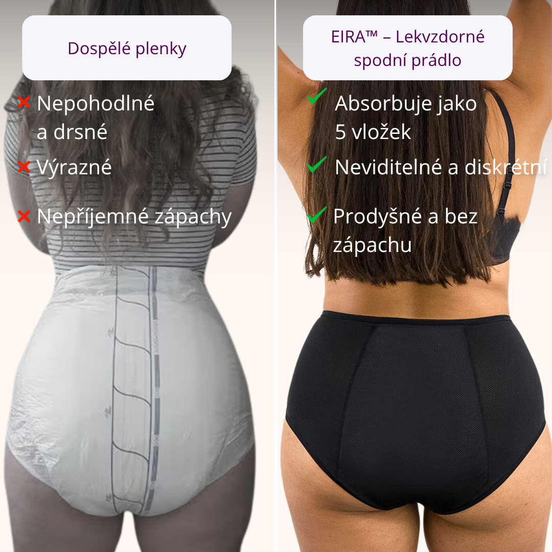 EIRA™ – Menstruační & Kontinenční Kalhotky Signature (balení 3 ks)