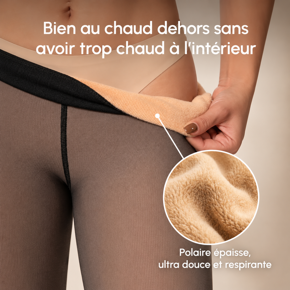 Le Joli Collant - Collant polaire effet transparent