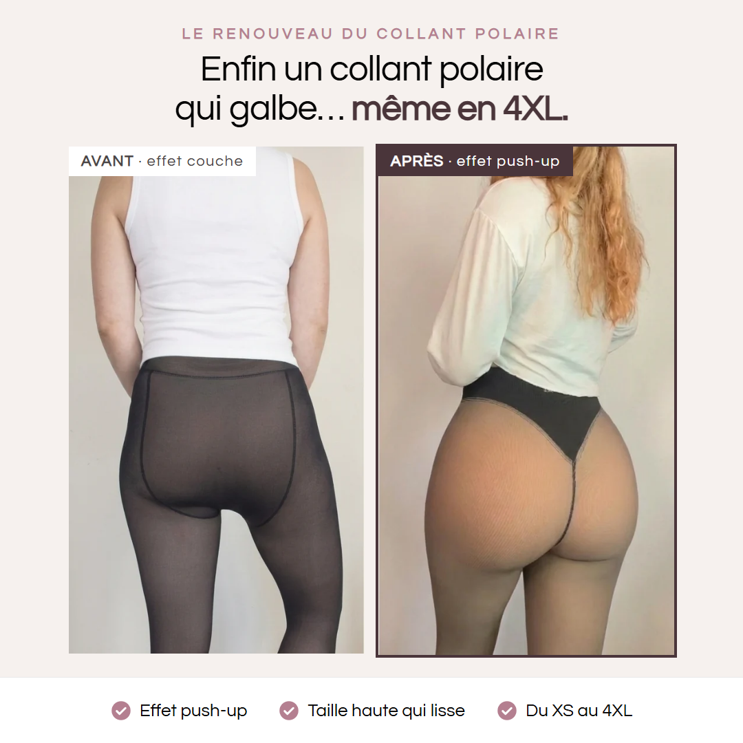 Le Joli Collant - Collant polaire effet transparent